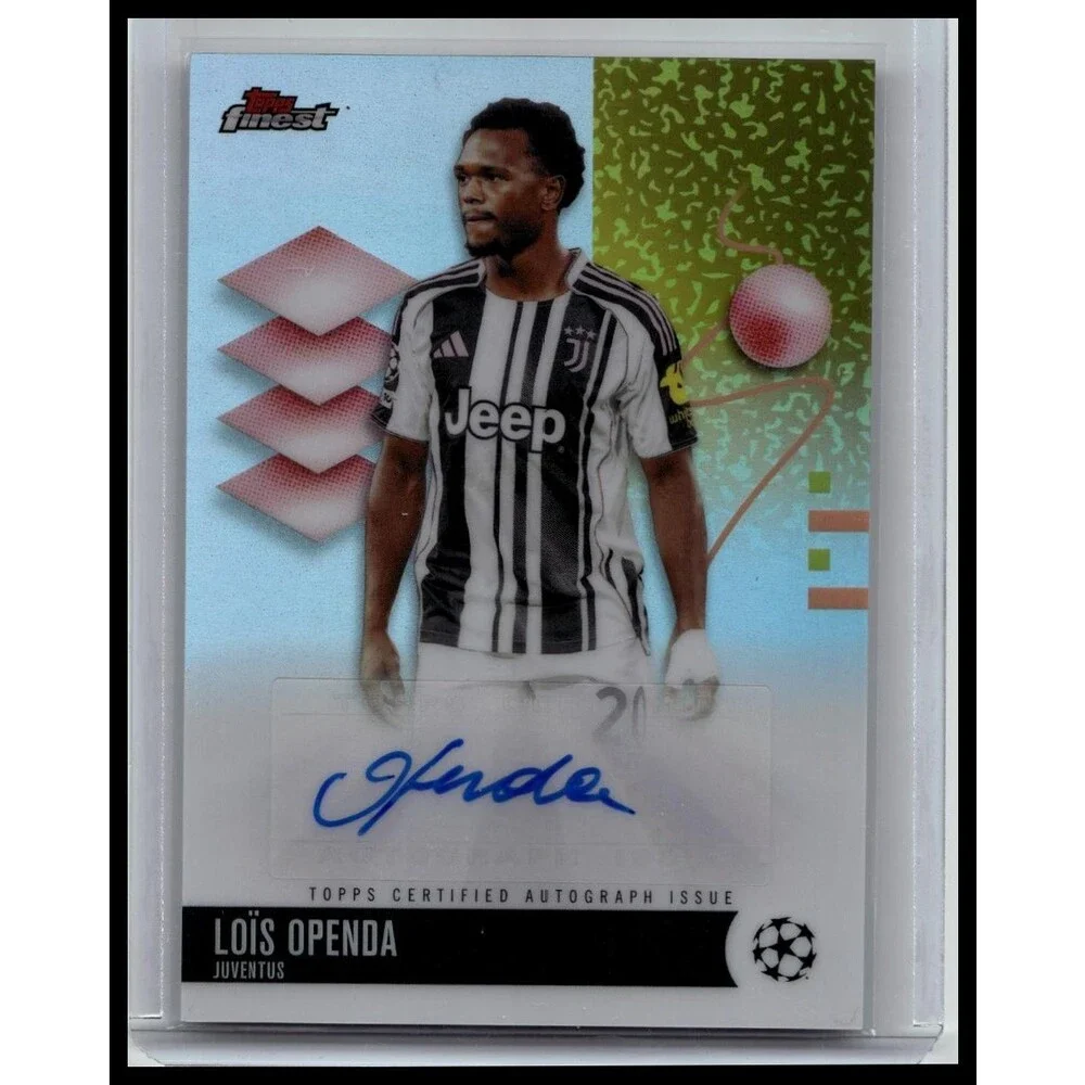 Topps 25-26 Finest UEFA Club Competitions Loïs Openda Auto #BA-LO Juventus